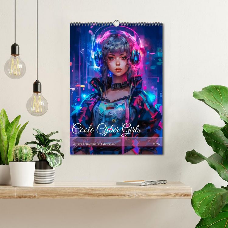 Produktbild: Coole Cyber Girls (Wandkalender 2026 DIN A3 hoch), CALVENDO Monatskalender
