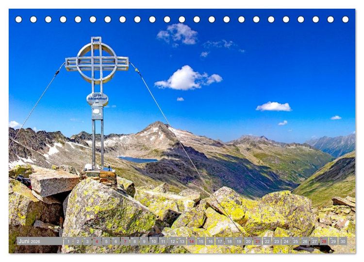 Produktbild: Die Zillertaler Alpen (Tischkalender 2026 DIN A5 quer), CALVENDO Monatskalender