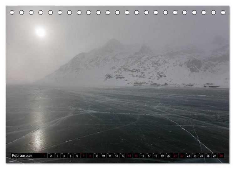 Produktbild: Piz Bernina - H&ouml;hepunkte aus dem Oberengadin (Tischkalender 2026 DIN A5 quer), CALVENDO Monatskalender