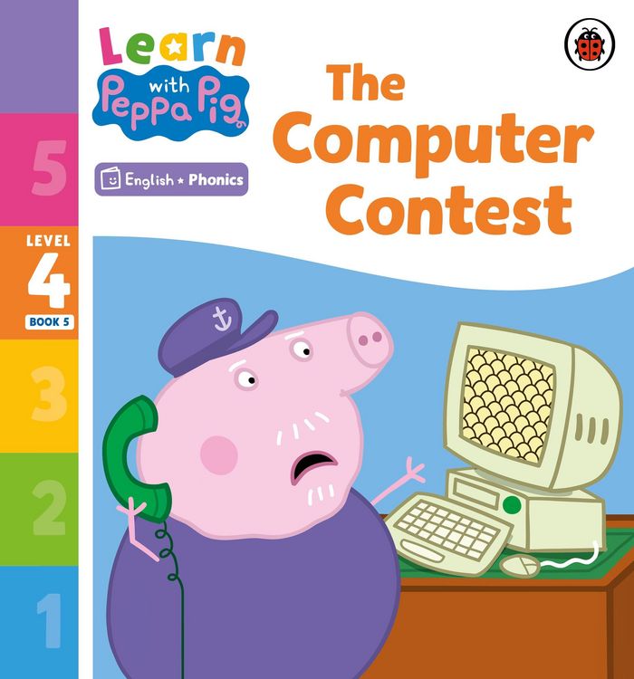 Produktbild: Learn with Peppa Phonics Level 4 Book 5 - The Computer Contest (Phonics Reader)