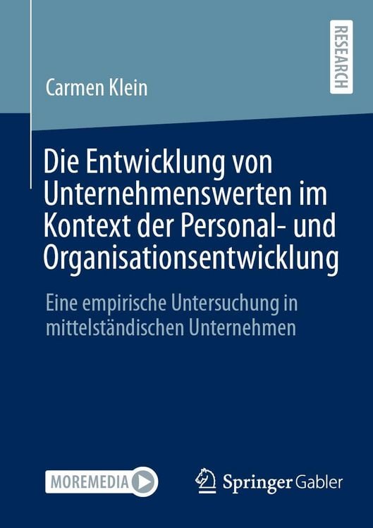 Produktbild: Die Entwicklung von Unternehmenswerten im Kontext der Personal- und Organisationsentwicklung