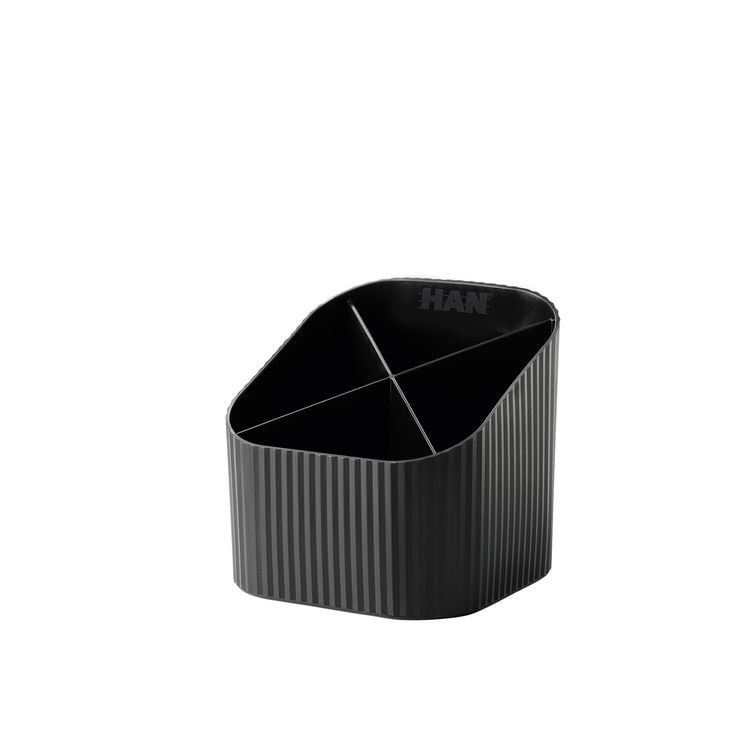 Produktbild: HAN Re-X-LOOP 17238-913 Stiftek&ouml;cher Schwarz Anzahl der F&auml;cher: 4