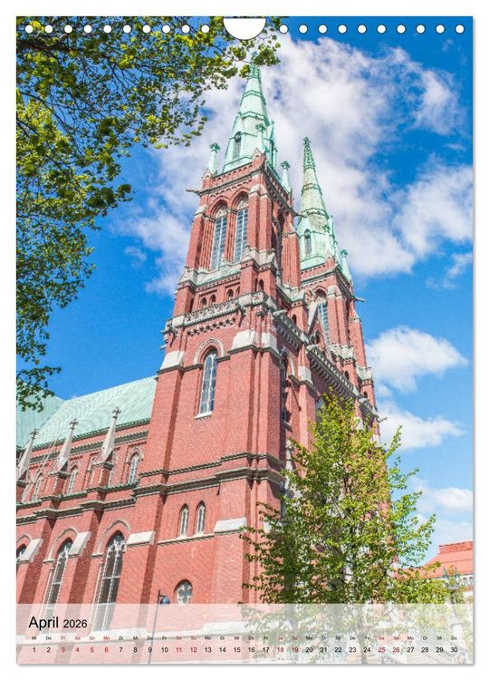 Produktbild: Helsinki - Sehensw&uuml;rdigkeiten (Wandkalender 2026 DIN A4 hoch), CALVENDO Monatskalender