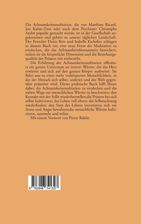 Produktbild: Die Meditation des vollen Gewahrseins