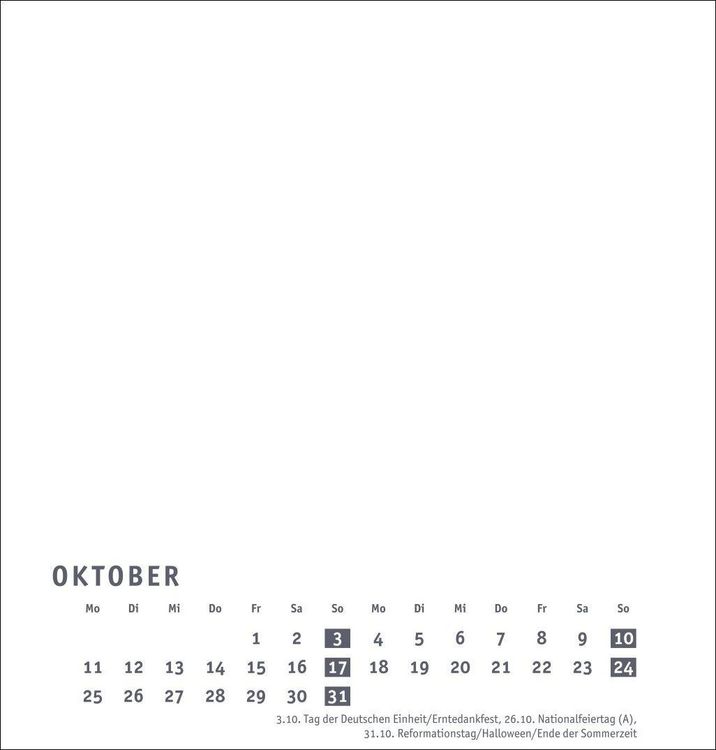 Produktbild: Premium-Bastelkalender wei&szlig; mittel 2027