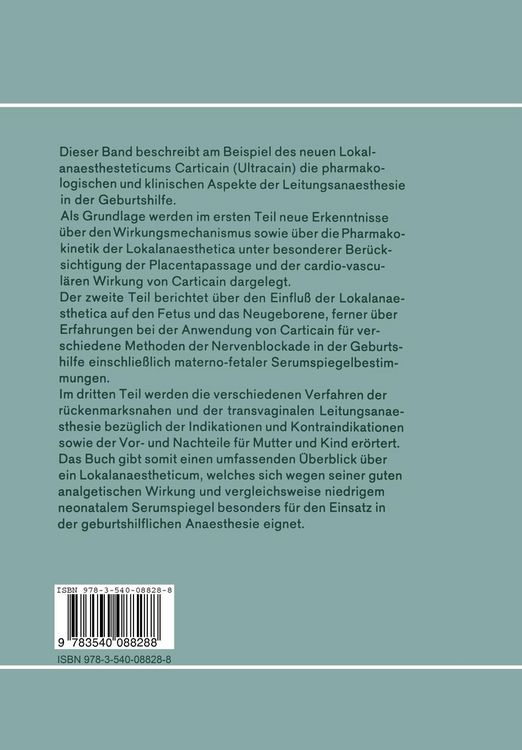 Produktbild: Regionalanaesthesie in der Geburtshilfe