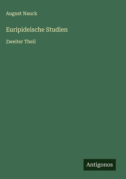 Produktbild: Euripideische Studien