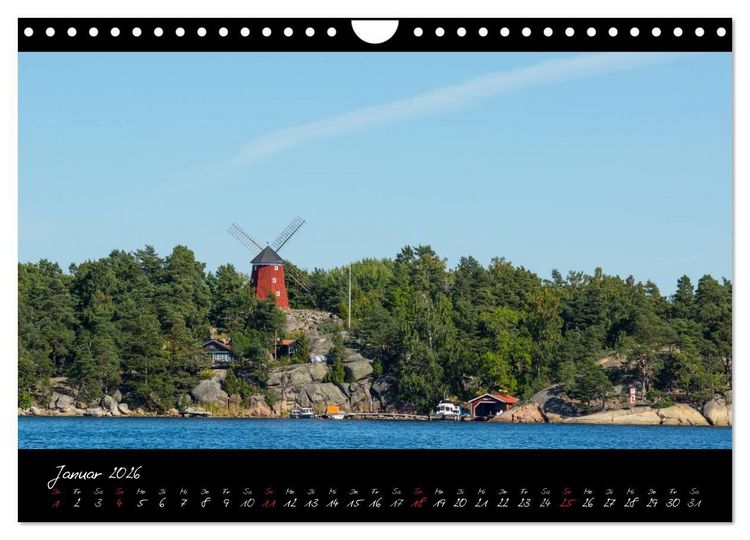 Produktbild: Stockholm und seine Sch&auml;ren (Wandkalender 2026 DIN A4 quer), CALVENDO Monatskalender