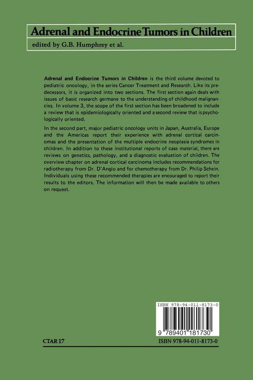 Produktbild: Adrenal and Endocrine Tumors in Children