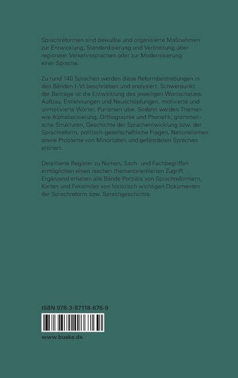 Produktbild: Language Reform &ndash; History and Future. Volume I