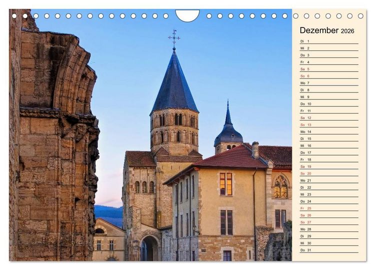 Produktbild: Burgund - Das gr&uuml;ne Herz Frankreichs (Wandkalender 2026 DIN A4 quer), CALVENDO Monatskalender