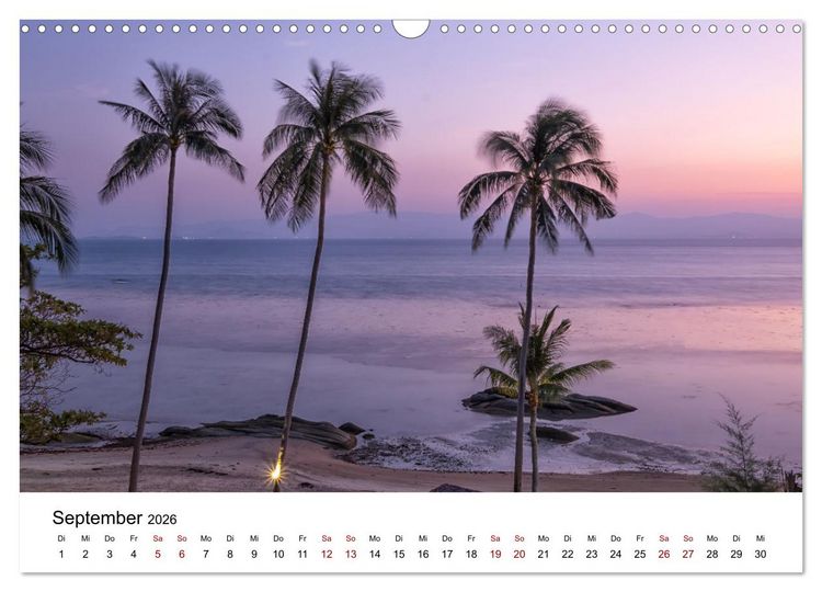 Produktbild: Die sch&ouml;nsten Inseln Thailands (Wandkalender 2026 DIN A3 quer), CALVENDO Monatskalender