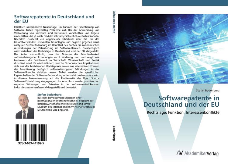 Produktbild: Softwarepatente in Deutschland und der EU