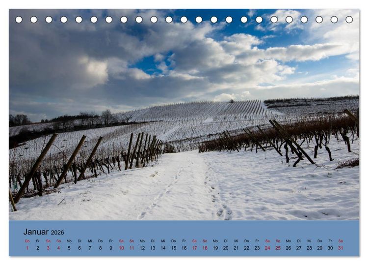 Produktbild: Die Weinsta&szlig;e im Elsass (Tischkalender 2026 DIN A5 quer), CALVENDO Monatskalender