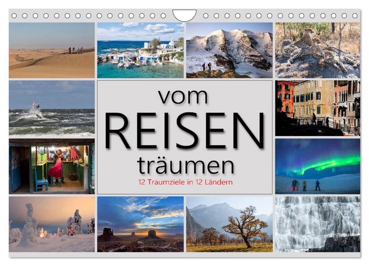 Produktbild: vom Reisen tr&auml;umen (Wandkalender 2027 DIN A4 quer), CALVENDO Monatskalender