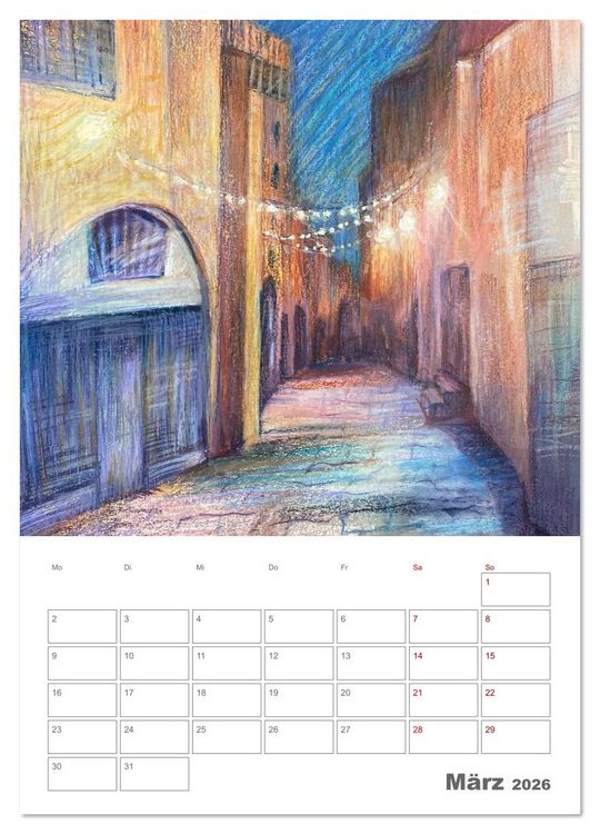 Produktbild: Anna Arndt Jahresimpressionen mit Planer (Wandkalender 2026 DIN A3 hoch), CALVENDO Monatskalender