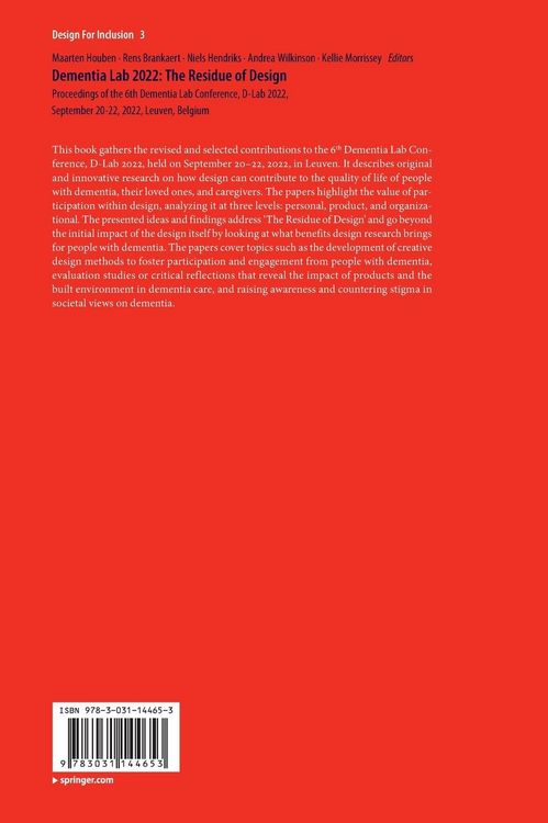 Produktbild: Dementia Lab 2022: The Residue of Design