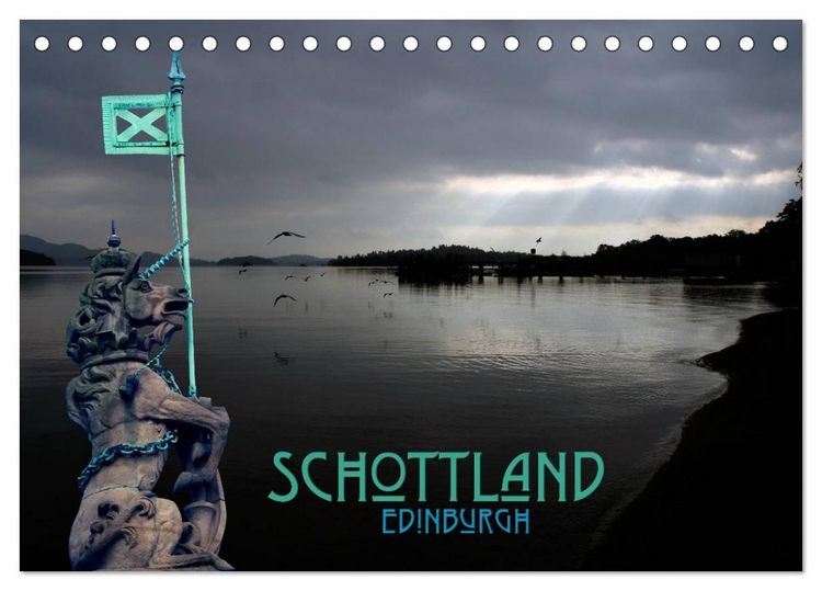 Produktbild: Schottland und Edinburgh (Tischkalender 2026 DIN A5 quer), CALVENDO Monatskalender