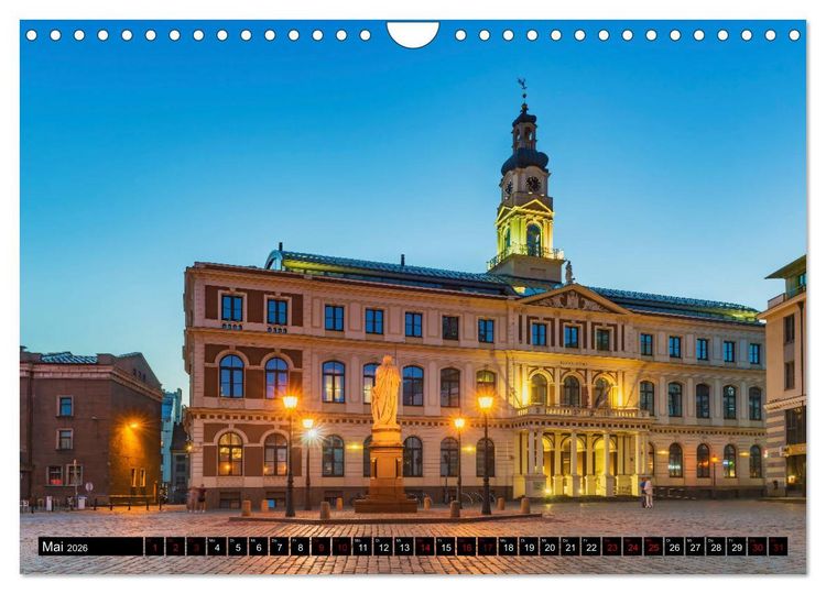 Produktbild: Ein Wochenende in Riga (Wandkalender 2026 DIN A4 quer), CALVENDO Monatskalender