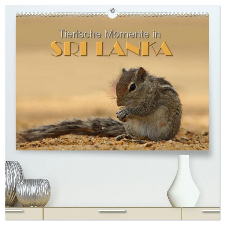 Produktbild: Sri Lanka - Tierische Momente (hochwertiger Premium Wandkalender 2026 DIN A2 quer), Kunstdruck in Hochglanz