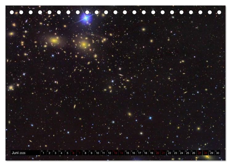 Produktbild: Galaxien des Nordhimmels (Tischkalender 2026 DIN A5 quer), CALVENDO Monatskalender