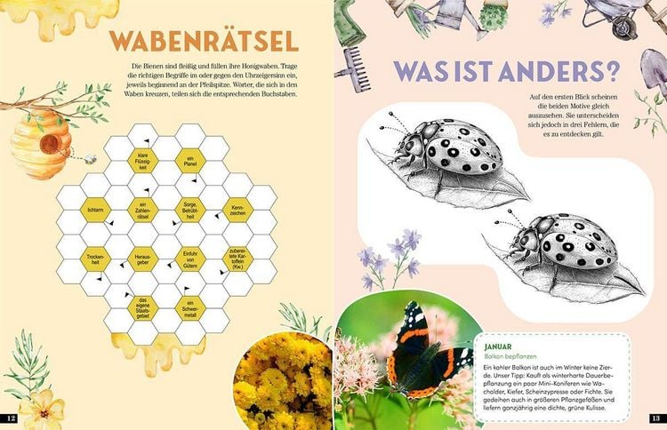 Produktbild: Das Garten-R&auml;tselbuch 2 &ndash; Mit Profi-Tipps von &bdquo;Wir sind Garten&ldquo;