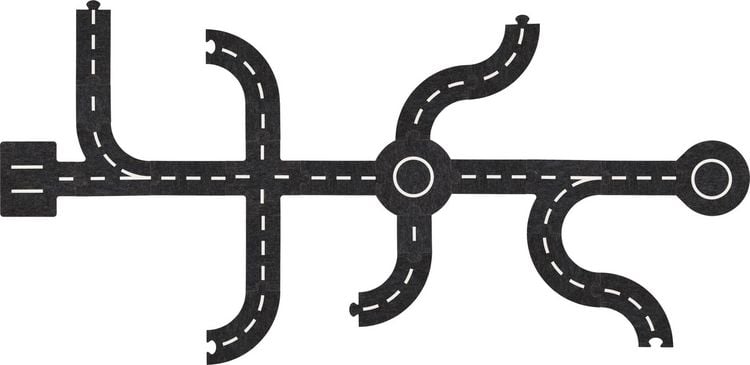 Produktbild: Spielstra&szlig;e mit 2 Fahrzeugen