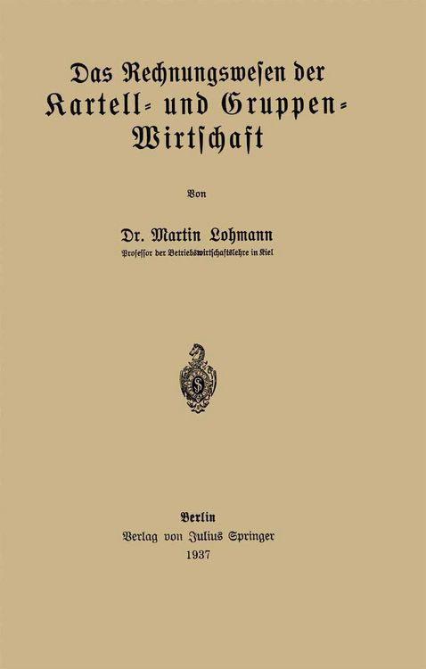 Produktbild: Das Rechnungswesen der Kartell- und Gruppen-Wirtschaft