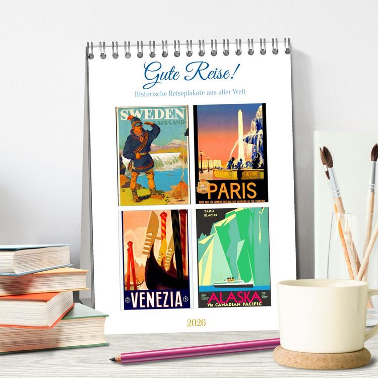 Produktbild: Gute Reise! (Tischkalender 2026 DIN A5 hoch), CALVENDO Monatskalender