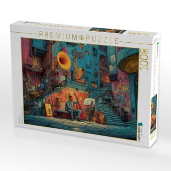 Produktbild: CALVENDO Puzzle Bunte Stadt | 1000 Teile Lege-Gr&ouml;&szlig;e 64x48cm Foto-Puzzle f&uuml;r gl&uuml;ckliche Stunden