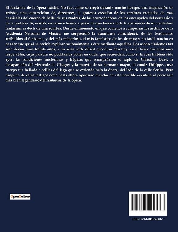 Produktbild: El Fantasma de la &Oacute;pera