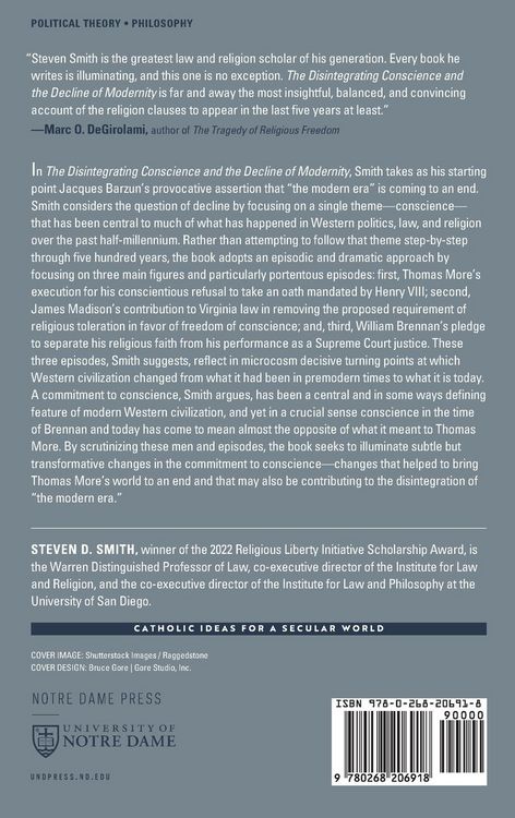 Produktbild: The Disintegrating Conscience and the Decline of Modernity