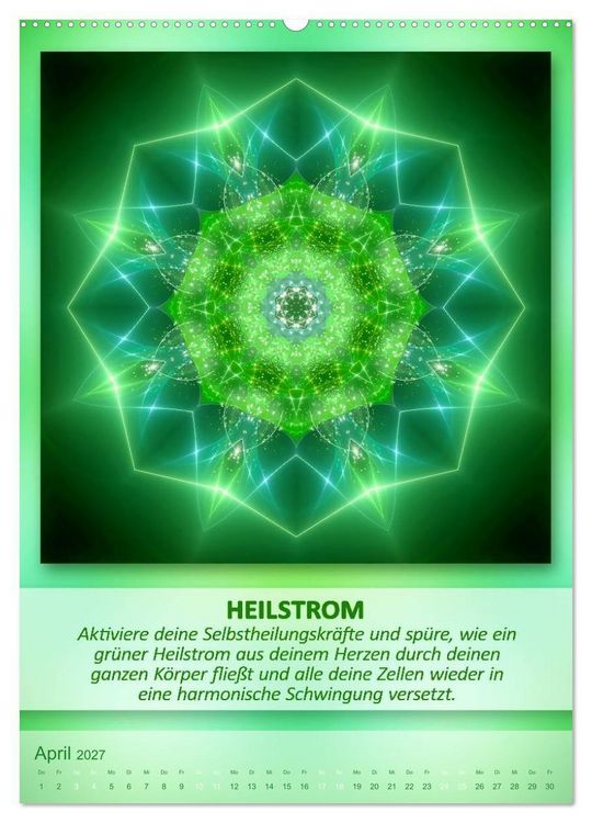 Produktbild: Light Energy Mandalas - Kalender - Vol. 1 (Wandkalender 2027 DIN A2 hoch), CALVENDO Monatskalender