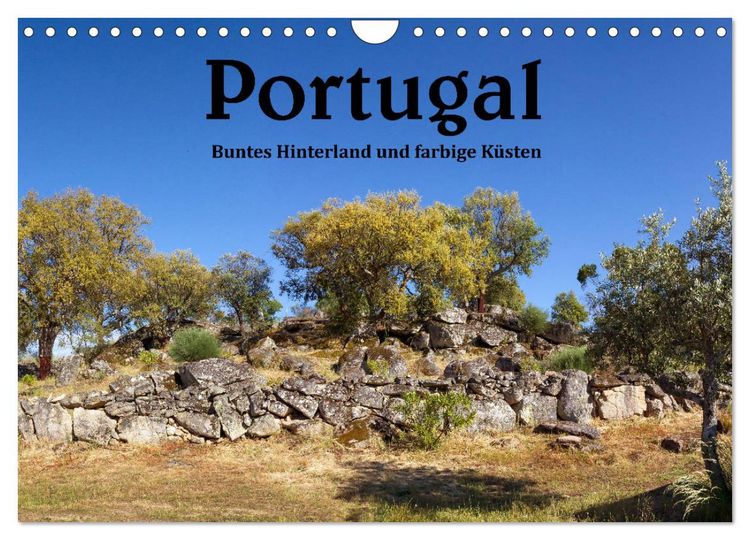 Produktbild: Portugal Buntes Hinterland und farbige K&uuml;sten (Wandkalender 2026 DIN A4 quer), CALVENDO Monatskalender