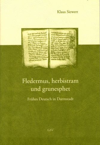 Produktbild: Fledermus, herbistram und grunesphet. Fr&uuml;hes Deutsch in Darmstadt