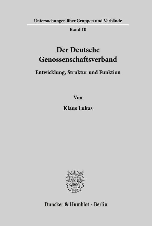 Produktbild: Der Deutsche Genossenschaftsverband.
