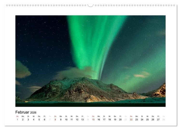 Produktbild: Magisches Nordland. Eine Reise in das Herz Skandinaviens (hochwertiger Premium Wandkalender 2026 DIN A2 quer), Kunstdruck in Hochglanz