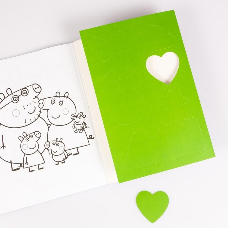 Produktbild: Peppa Wutz Ausmalbilder: Mein Schablonen-Malbuch