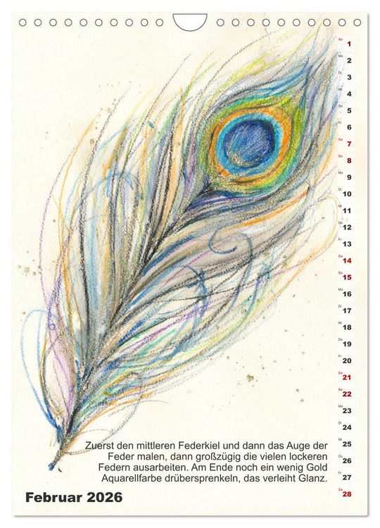 Produktbild: Mal mal mit Stiften (Wandkalender 2026 DIN A4 hoch), CALVENDO Monatskalender