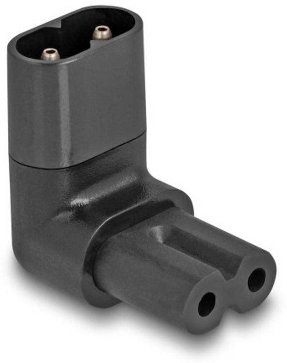 Produktbild: Delock 80470 Netz-Adapter Kleinger&auml;te-Buchse C7 - Kleinger&auml;te-Stecker C8 Schwarz 1 St. Bag