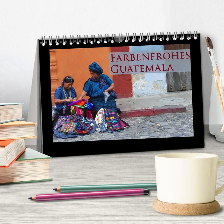 Produktbild: Farbenfrohes Guatemala (Tischkalender 2026 DIN A5 quer), CALVENDO Monatskalender