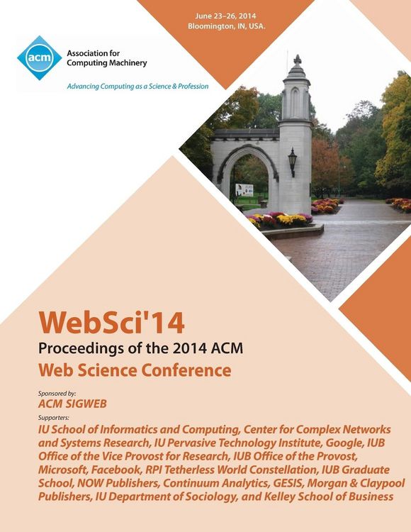 Produktbild: WebSci 14 ACM Web Science Conference