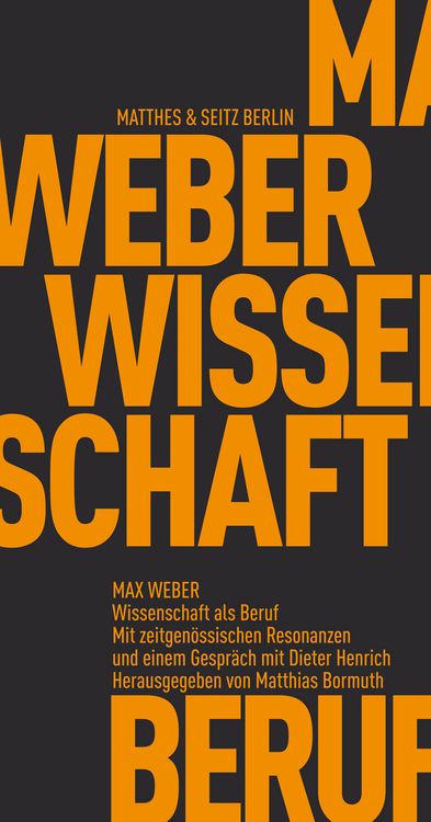 Produktbild: Wissenschaft als Beruf