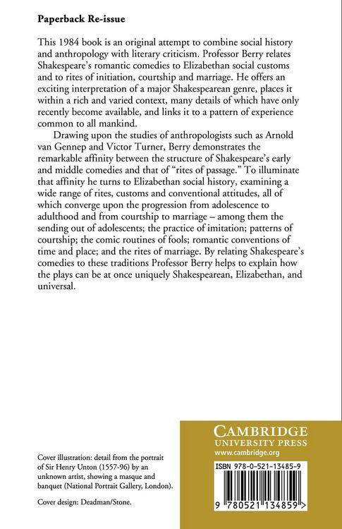 Produktbild: Shakespeare's Comic Rites