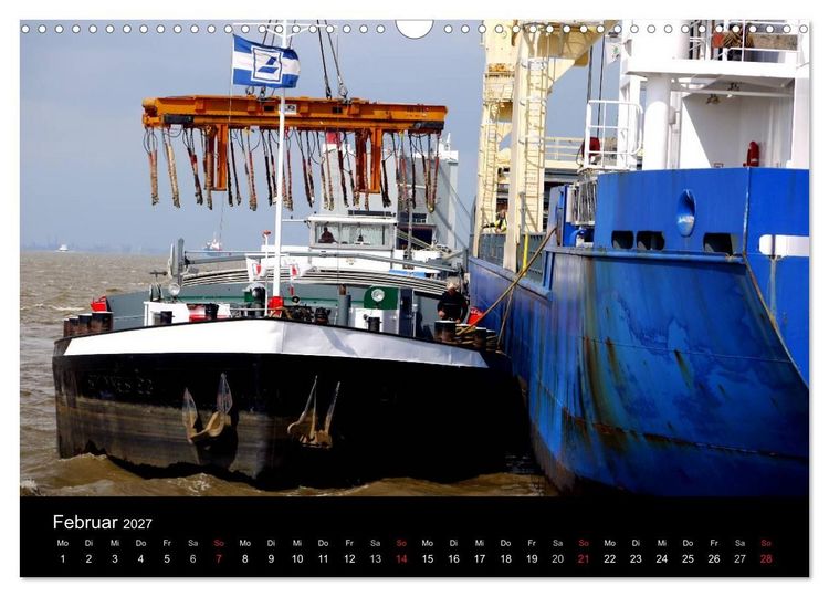 Produktbild: Binnenschiff Ahoi! (Wandkalender 2027 DIN A3 quer), CALVENDO Monatskalender