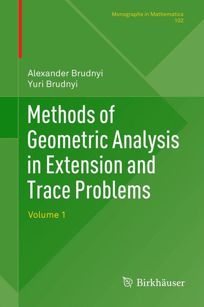 Produktbild: Methods of Geometric Analysis in Extension and Trace Problems
