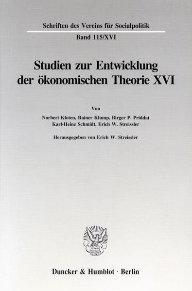 Produktbild: Die Umsetzung wirtschaftspolitischer Grundkonzeptionen in die kontinentaleurop&auml;ische Praxis des 19. und 20. Jahrhunderts, I. Teil.