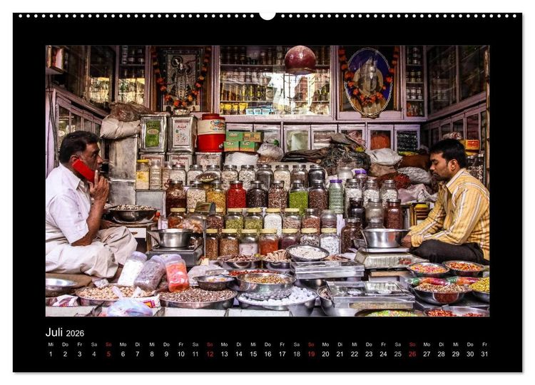 Produktbild: Willkommen in Indien 2026 (hochwertiger Premium Wandkalender 2026 DIN A2 quer), Kunstdruck in Hochglanz