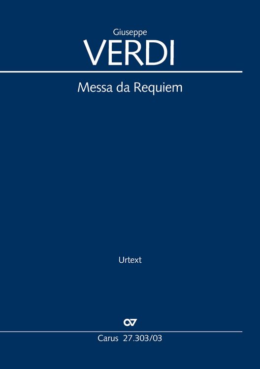 Produktbild: Messa da Requiem (Klavierauszug)