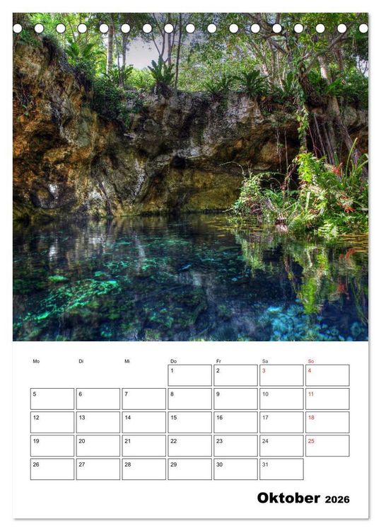 Produktbild: Das mystische Land der Maya. Mexiko-Yucatan (Tischkalender 2026 DIN A5 hoch), CALVENDO Monatskalender